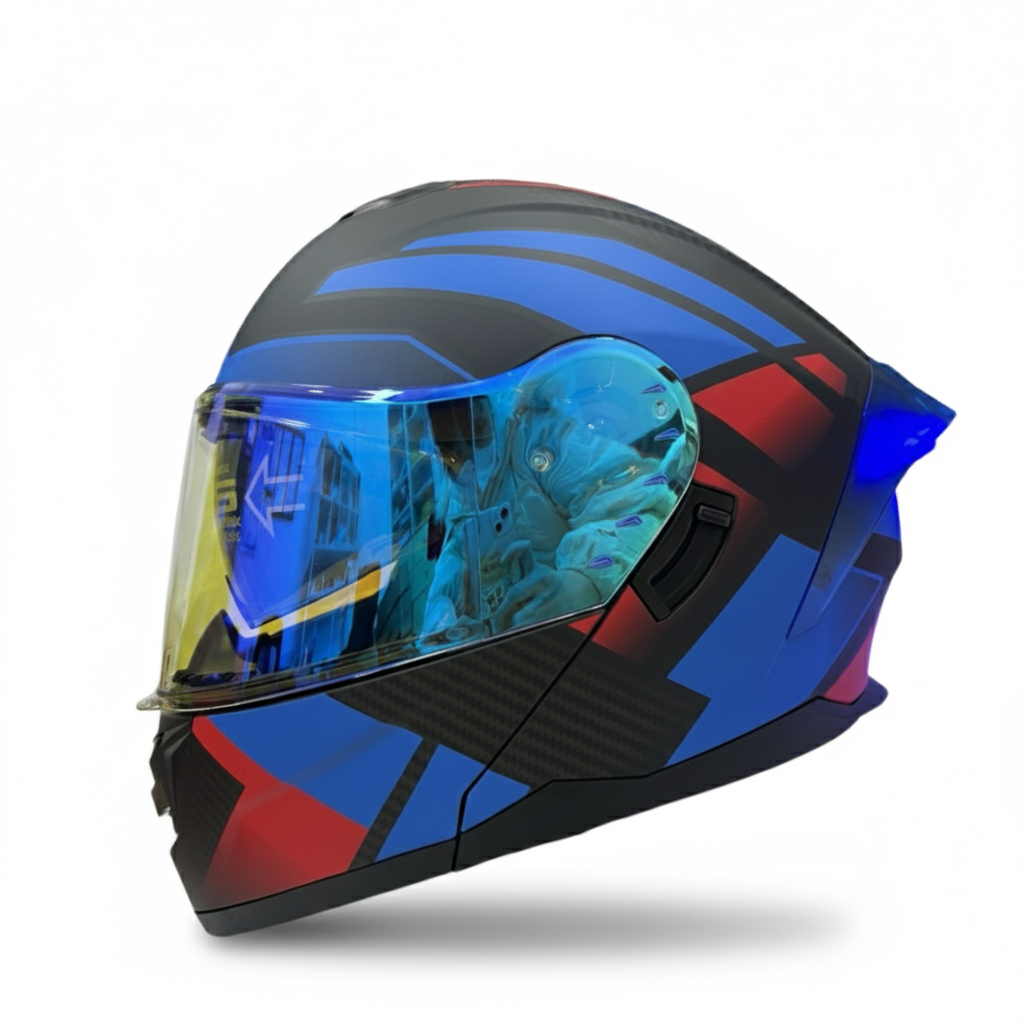 CASCO JCM-L2 VISOR AZUL