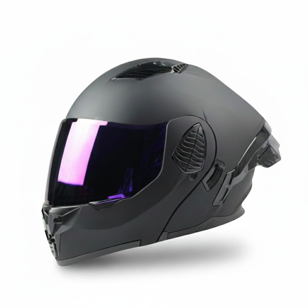 CASCO NEGRO ABATIBLE