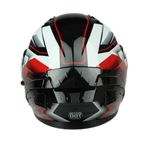 CASCO ABATIBLE ROJO / BLANCO
