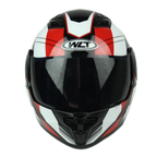 CASCO ABATIBLE ROJO / BLANCO